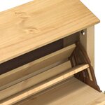 vidaXL Armoire à chaussures Corona 99x32x47 cm bois de pin massif