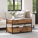 vidaXL Table basse Bois Ancien 85 x 50 x 50 cm Bois d'ingénierie