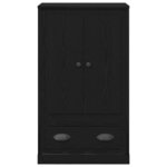 vidaXL Haut Armoire Chêne noir 60 x 35 5 x 103 5 cm Bois d'ingénierie
