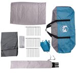 vidaXL Tente de camping de cabine 4 personnes bleu imperméable