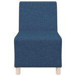 vidaXL Unité de Sofa Modulaire Sans Accoudoirs 2 Pièces Bleu
