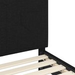 vidaXL Cadre de lit pour enfants avec tête de lit Noir 90 x 200 cm