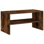 vidaXL Étagère à chaussures empilable chêne fumé 60x30x30 5 cm