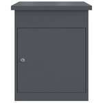 vidaXL Boîte de dépôt de colis Anthracite 44 x 35 x 59 cm Acier