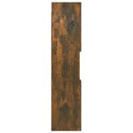 vidaXL Armoire de bain Chêne fumé 30x30x130 cm Bois d'ingénierie