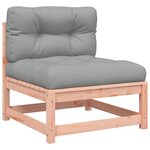 vidaXL Salon de jardin avec coussins 10 Pièces bois massif sapin douglas