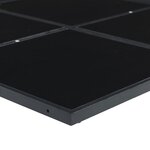 vidaXL Ensemble à manger de jardin avec coussins 15 Pièces noir textilène