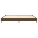vidaXL Cadre de lit Marron foncé 200x200 cm Tissu