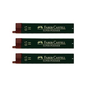 Boîte de 12 mines Super Polymère 9065 S 0 5 mm H x 3 FABER-CASTELL