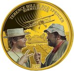 Pièce de monnaie en Fer - Or g 37 Millésime 2020 TERENCE HILL AND BUD SPENCER