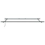 vidaXL Auvent rétractable automatique avec LED bordeaux 400x300 cm