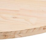 vidaXL Dessus de table 90x45x2 5 cm bois de pin massif ovale