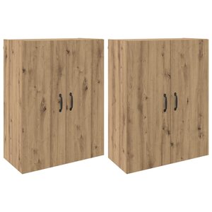 vidaXL Armoire Murale 2 Pièces Chêne artisanal 69 5 x 34 x 90 cm