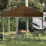 vidaXL Tente de fête pop-up 195 x 195 x 245 cm Taupe Tissu Oxford