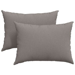 vidaXL Coussins de canapé 2 Pièces Taupe 70 x 50 cm tissu