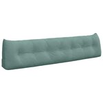 vidaXL Coussin de Dos Vert Mer 200 x 24 x 50 cm Velours