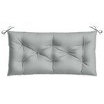 vidaXL Coussin de banc de jardin gris clair mélangé 100x50x7 cm tissu