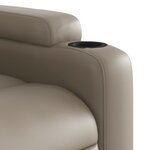 vidaXL Fauteuil de massage inclinable Cappuccino Similicuir