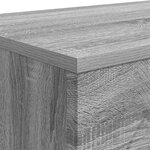 vidaXL Table basse Sonoma gris 102 x 35 x 75 cm Bois d'ingénierie