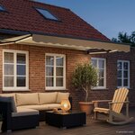 vidaXL Auvent rétractable électrique Crème 3 5 x 2 m