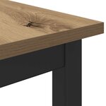 vidaXL Table de salle à manger / Table de repas MÉTAL