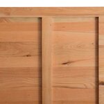 vidaXL Table à manger avec bord naturel 220x100x74cm bois massif chêne