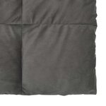 vidaXL Duvet d'été simple Matelassé Gris clair 240 x 260 cm Microfibre