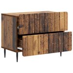 vidaXL Cabinet de chevet Bois ancien 62 x 34 5 x 49 5 cm