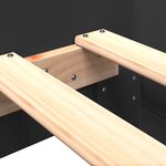 vidaXL Cadre de lit sans matelas noir 90x190 cm bois ingénierie