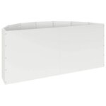 vidaXL Jardinière Blanc 120 x 60 x 50 cm Acier