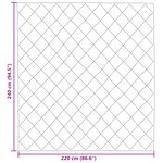 vidaXL Duvet d'été simple Vert 220 x 240 cm Microfibre