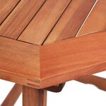 vidaXL Mobilier de bistro 2 Pièces Bois d'acacia massif