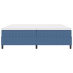 vidaXL Lit Box Spring avec Matelas  Bleu  200x200 cm  Velours Côtelé