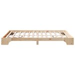 vidaXL Cadre de lit Naturel Bois de pin 160 x 200 cm Durable