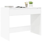 vidaXL Bureau Blanc brillant 100 x 50 x 78 cm Bois d'ingénierie