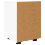 vidaXL Table de chevet Blanc 30 5 x 30 x 43 cm Bois d'ingénierie