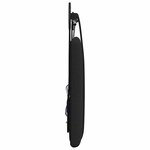 vidaXL Tête de lit suspendue Noir Tissu