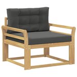 vidaXL Sofa de milieu extérieur Polyester Blanc