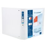 Classeur PP personnalisable Kreacover - 4 anneaux en D 25mm - A4 maxi, blanc EXACOMPTA