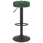 vidaXL Tabourets de bar lot de 2 vert foncé velours
