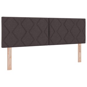 Tête de lit LED vidaXL Design en blocs de diamant Marron foncé 160 cm Tissu