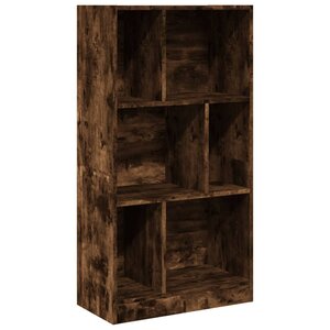 vidaXL Bibliothèque chêne fumé 57x28 5x107 5 cm bois d'ingénierie