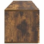 vidaXL Meuble TV mural Chêne fumé 98 x 31 x 30 cm Bois d'ingénierie