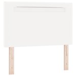 vidaXL Tête de lit simple blanche 100 cm en cuir synthétique