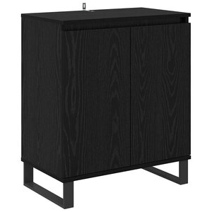 vidaXL Buffet Chêne noir 60 x 35 x 70 cm Bois d'ingénierie