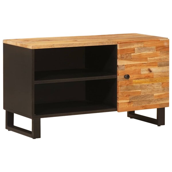 vidaXL Meuble TV Marron 80 x 33 x 46 cm Bois de mangue massif