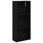 vidaXL Armoire murale de salle de bain Chêne Noir 30 x 14 x 70 cm