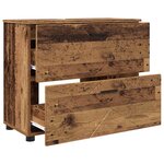 vidaXL Ensemble de mobilier de salle de bain 3 Pièces Bois Ancien