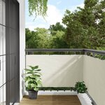 vidaXL Écran d'intimité de balcon blanc 600x75 cm PVC