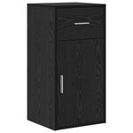vidaXL Bureau d'angle en chêne noir 102x88x75 cm en bois d'ingénierie